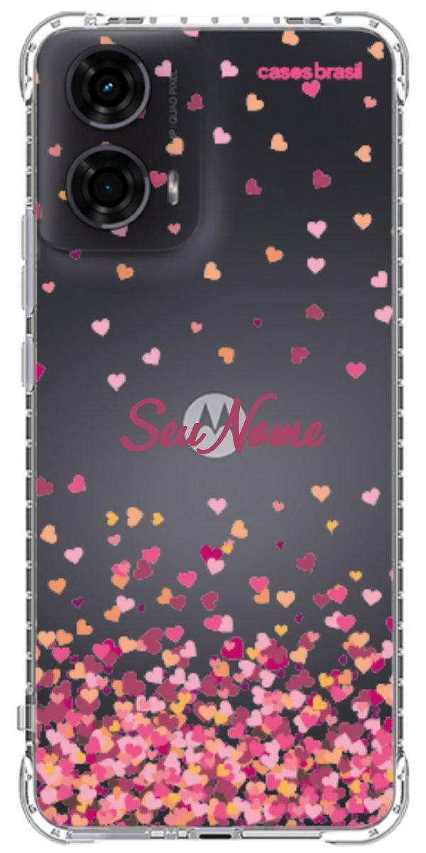 Capinha para Celular Corações Flutuantes