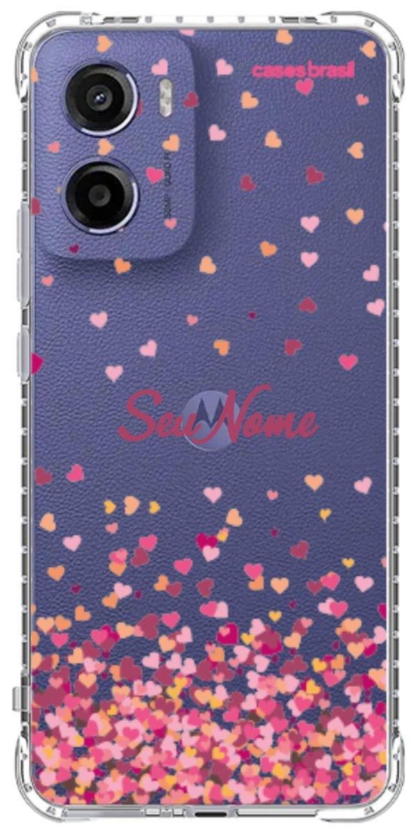 Capinha para Celular Corações Flutuantes