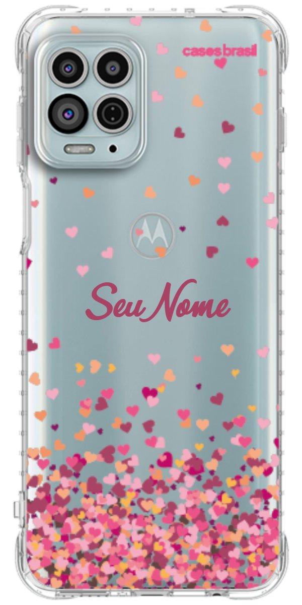 Capinha para Celular Corações Flutuantes