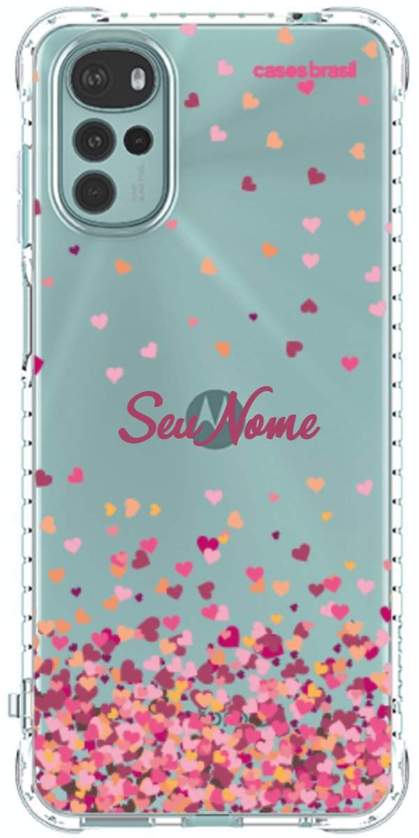 Capinha para Celular Corações Flutuantes