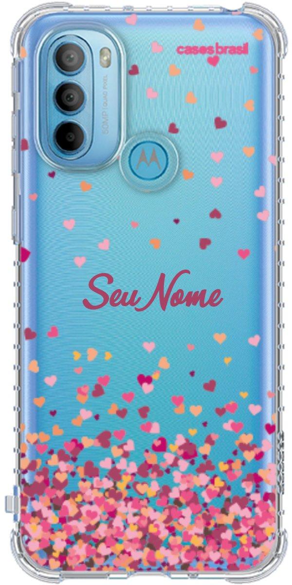 Capinha para Celular Corações Flutuantes
