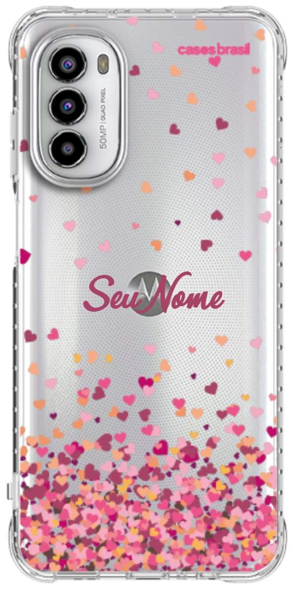 Capinha para Celular Corações Flutuantes