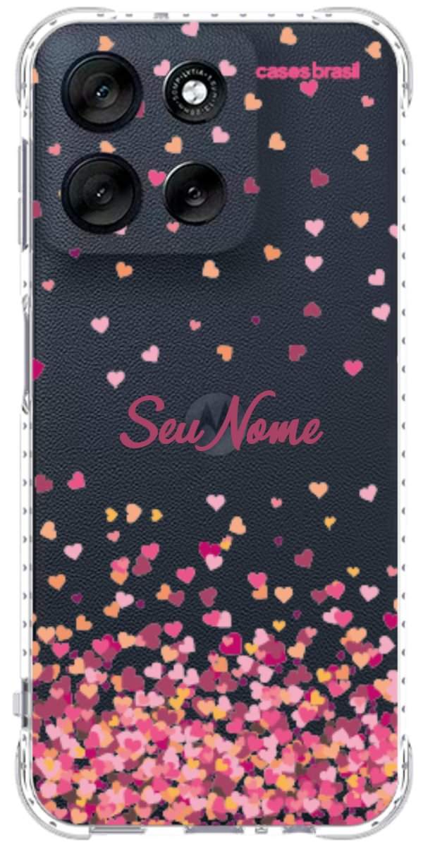 Capinha para Celular Corações Flutuantes