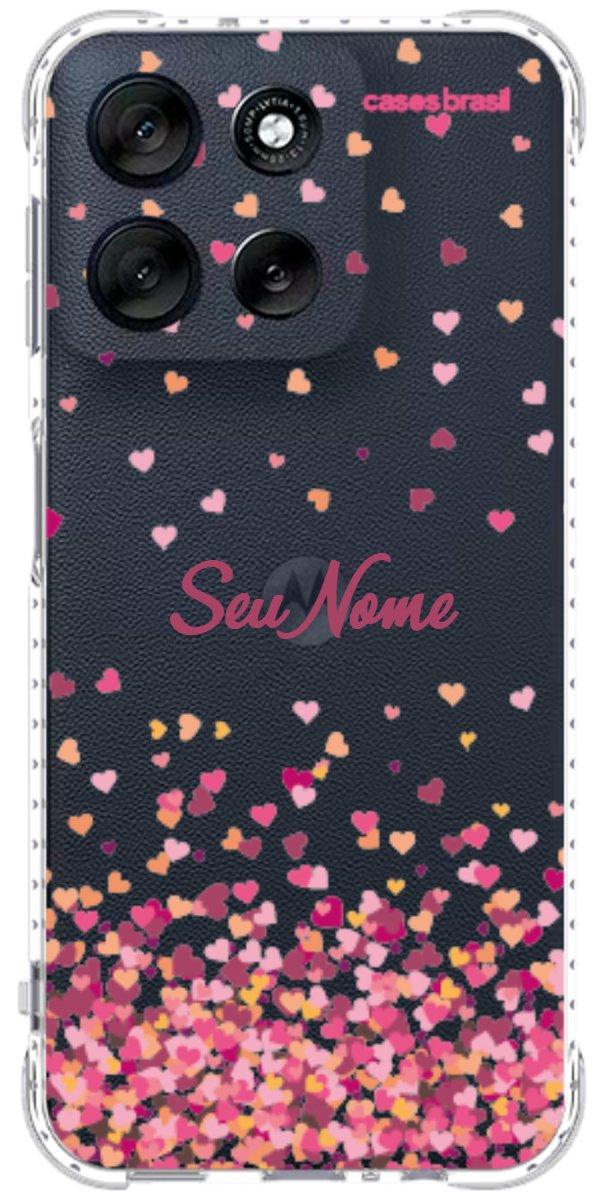 Capinha para Celular Corações Flutuantes