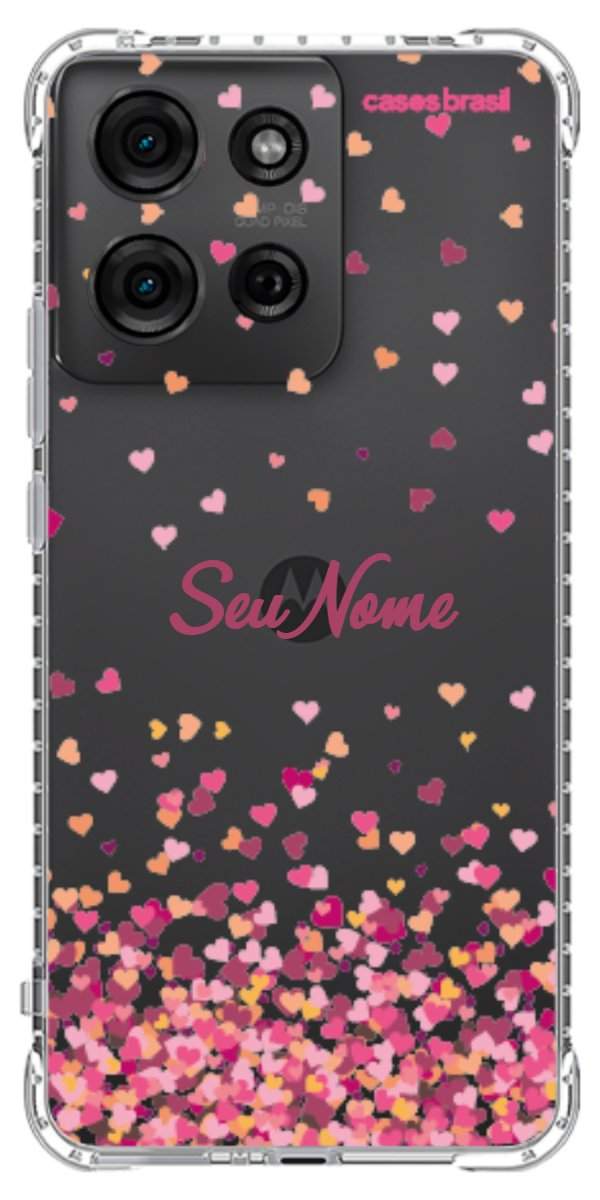 Capinha para Celular Corações Flutuantes