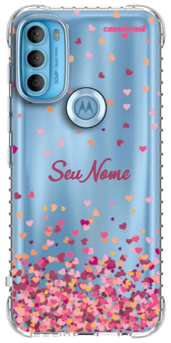 Capinha para Celular Corações Flutuantes