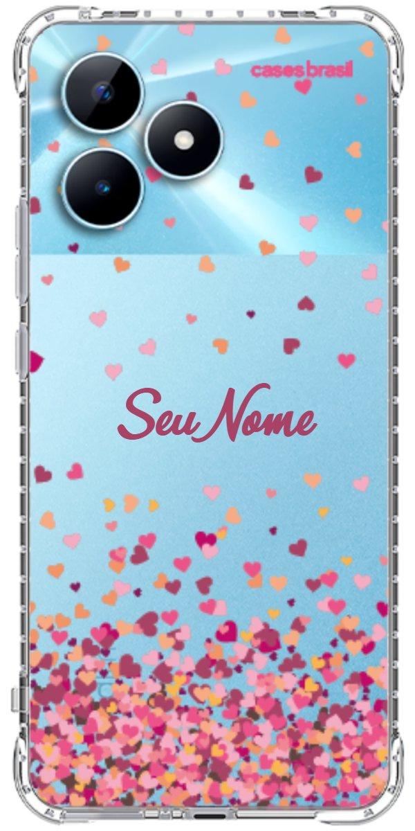 Capinha para Celular Corações Flutuantes