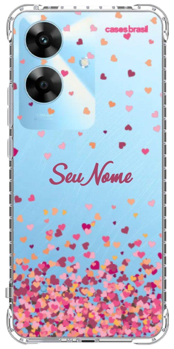 Capinha para Celular Corações Flutuantes