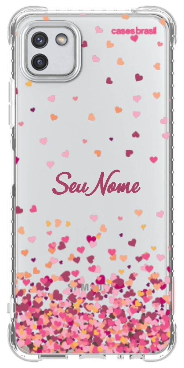 Capinha para Celular Corações Flutuantes