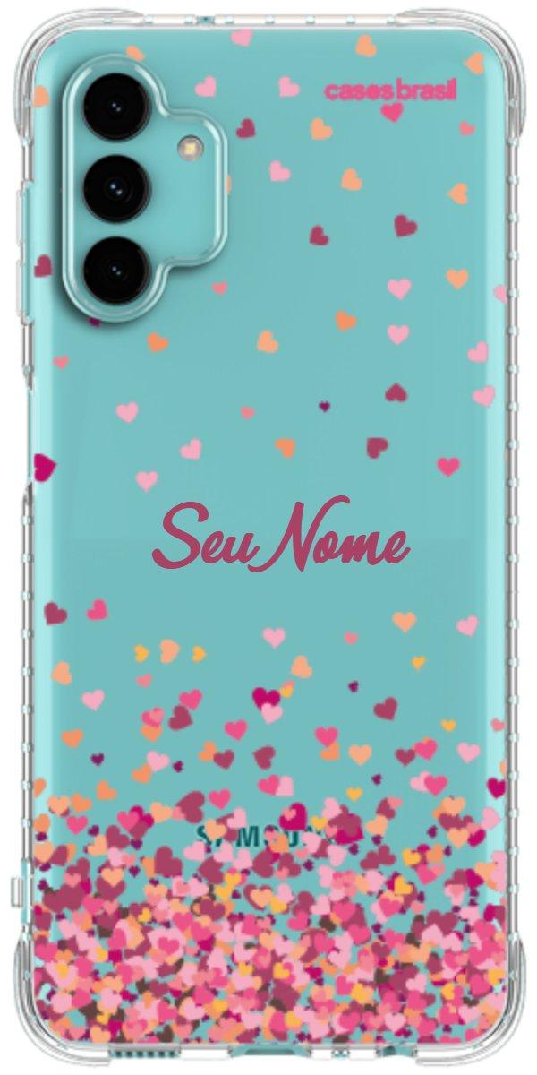 Capinha para Celular Corações Flutuantes