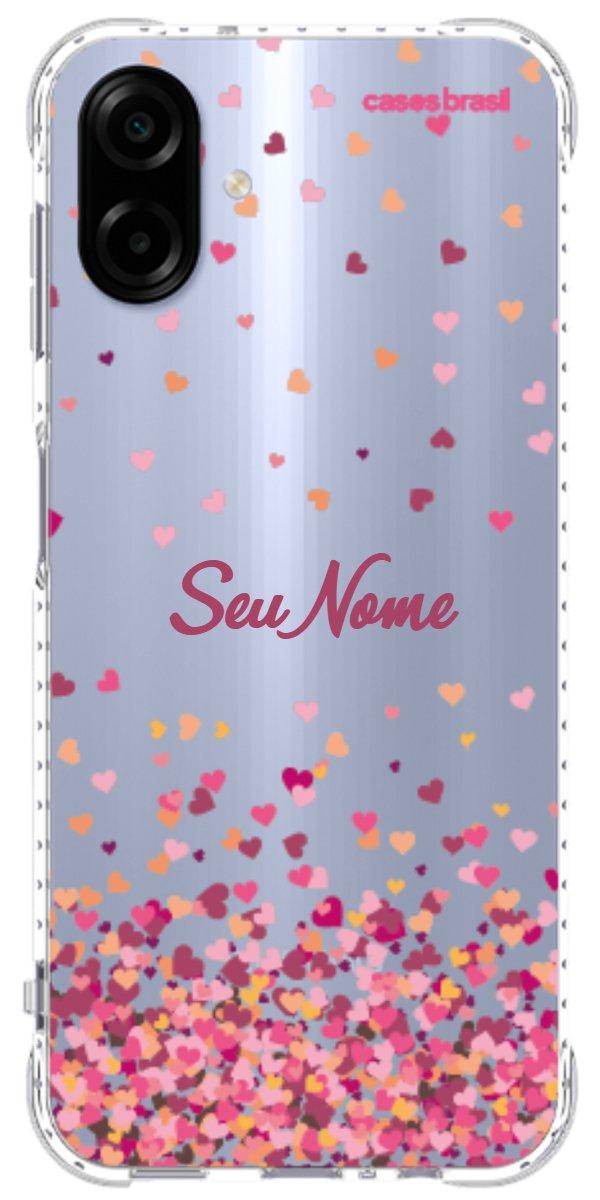 Capinha para Celular Corações Flutuantes