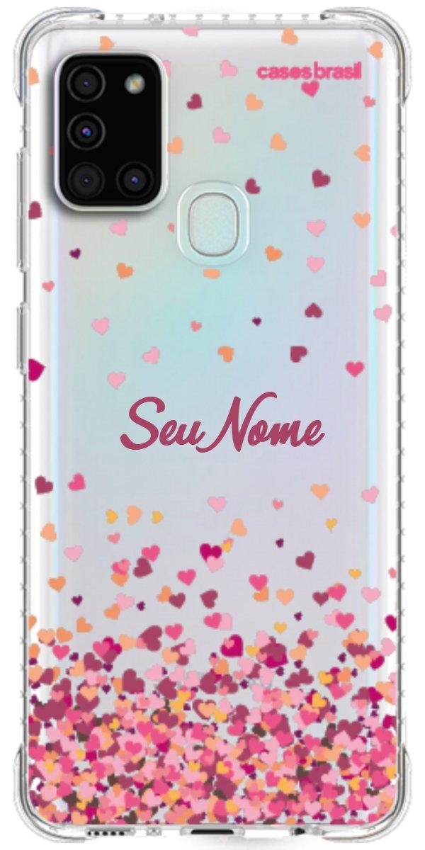 Capinha para Celular Corações Flutuantes