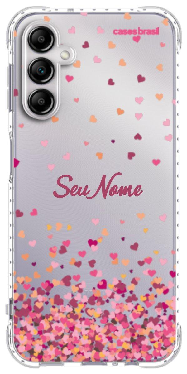 Capinha para Celular Corações Flutuantes