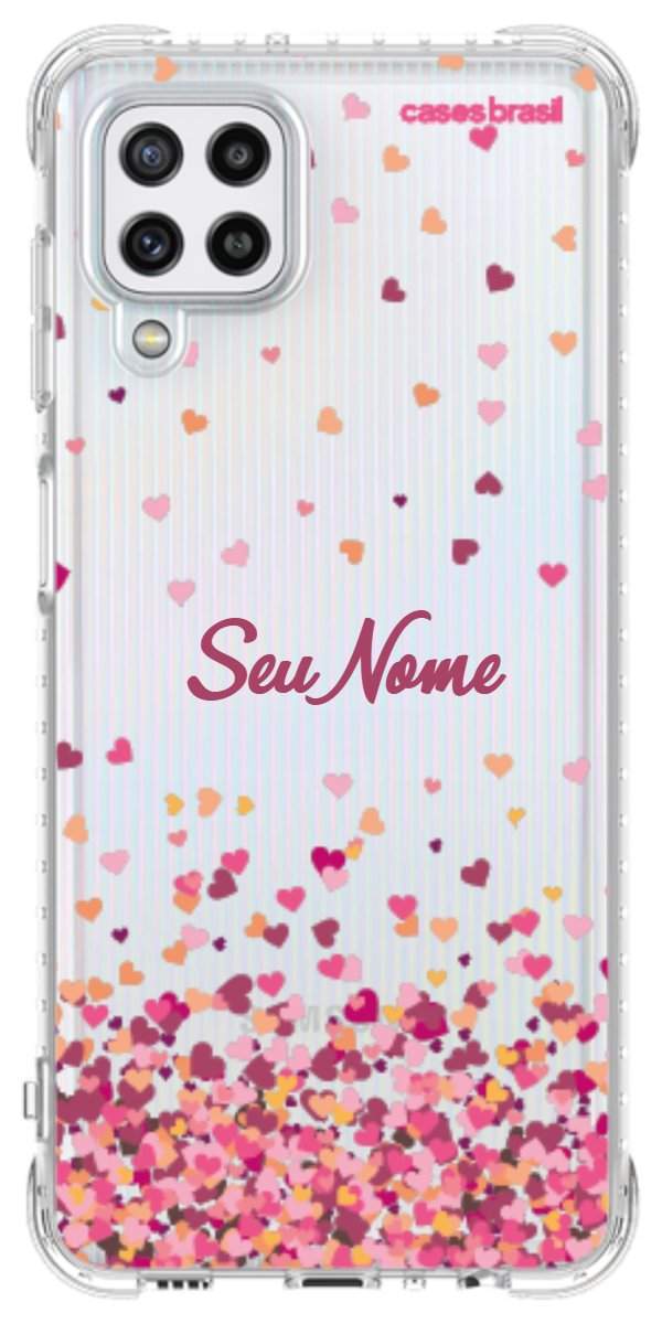 Capinha para Celular Corações Flutuantes