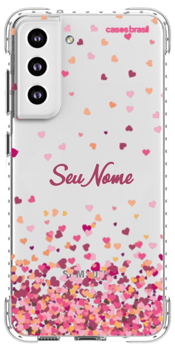 Capinha para Celular Corações Flutuantes