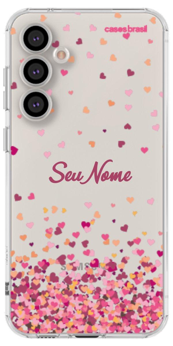 Capinha para Celular Corações Flutuantes