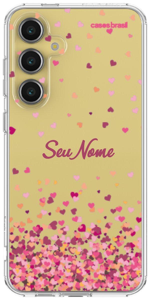 Capinha para Celular Corações Flutuantes