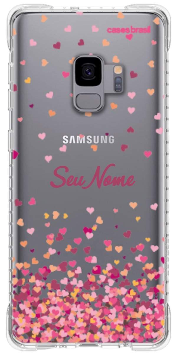 Capinha para Celular Corações Flutuantes