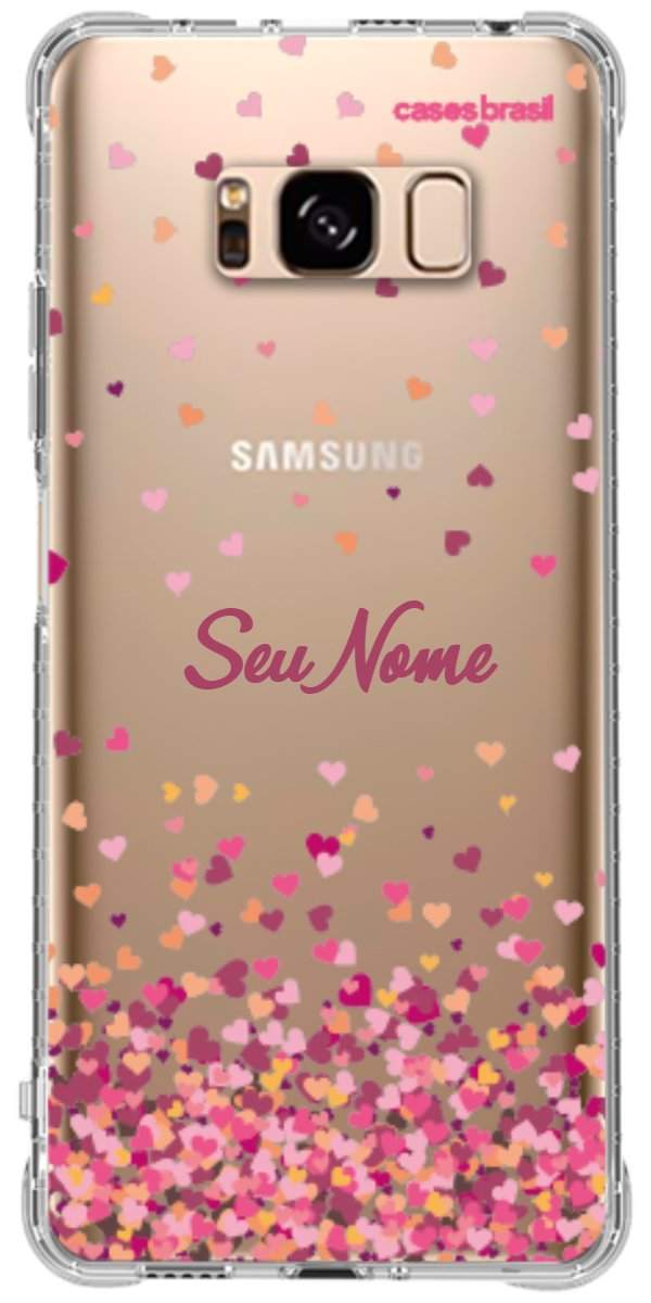Capinha para Celular Corações Flutuantes