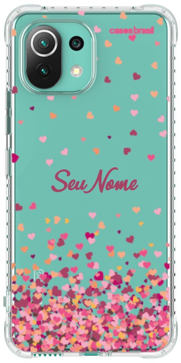 Capinha para Celular Corações Flutuantes