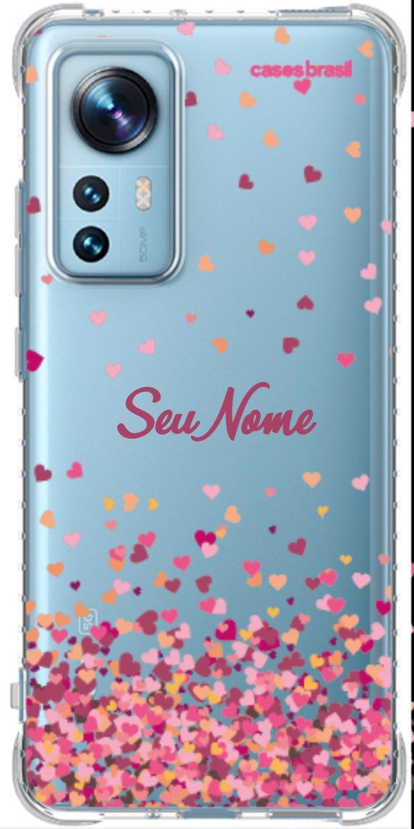 Capinha para Celular Corações Flutuantes