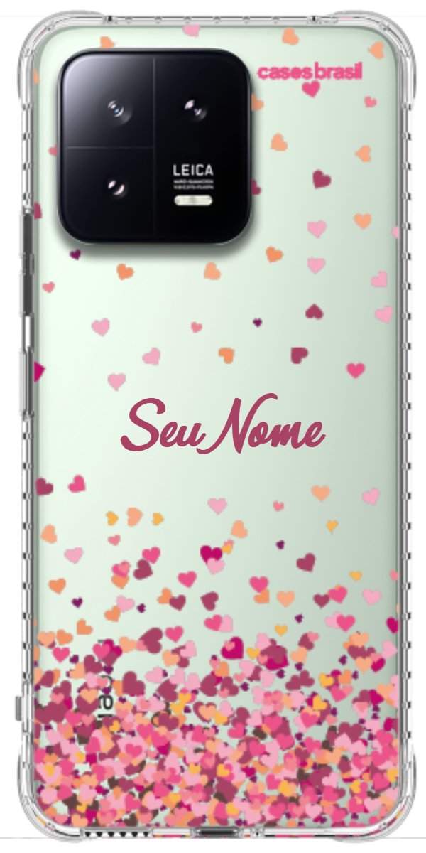 Capinha para Celular Corações Flutuantes