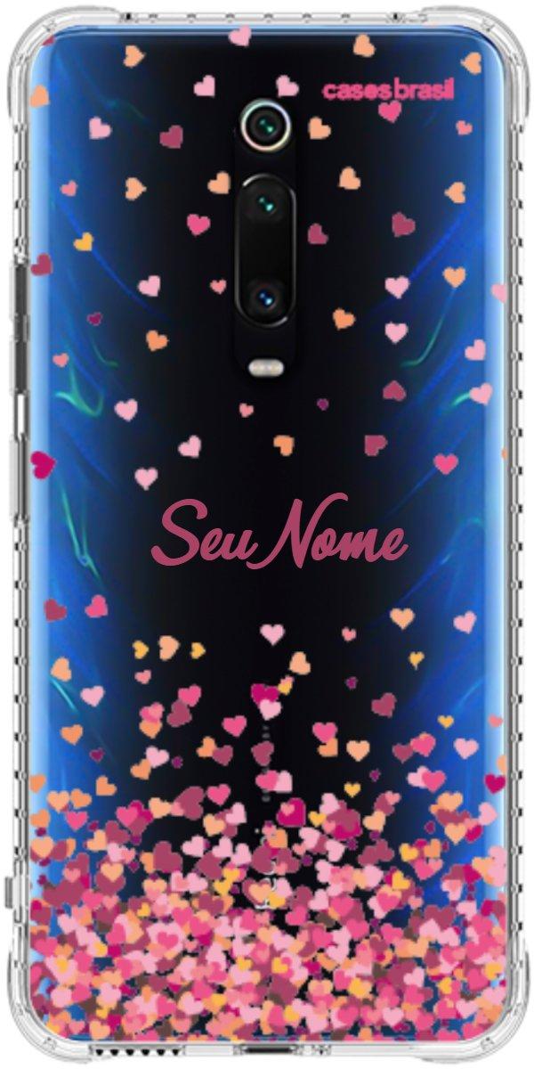 Capinha para Celular Corações Flutuantes