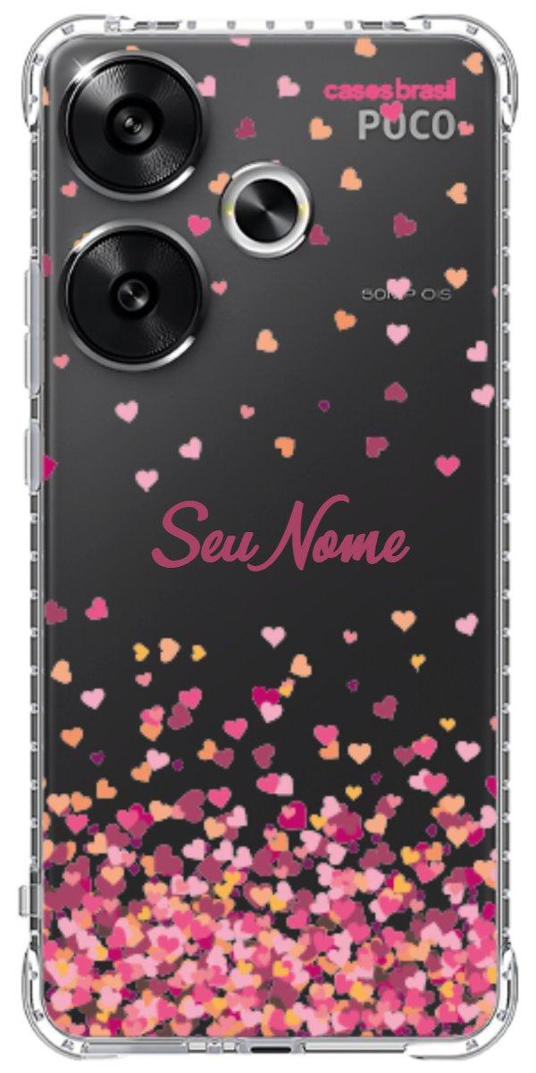 Capinha para Celular Corações Flutuantes