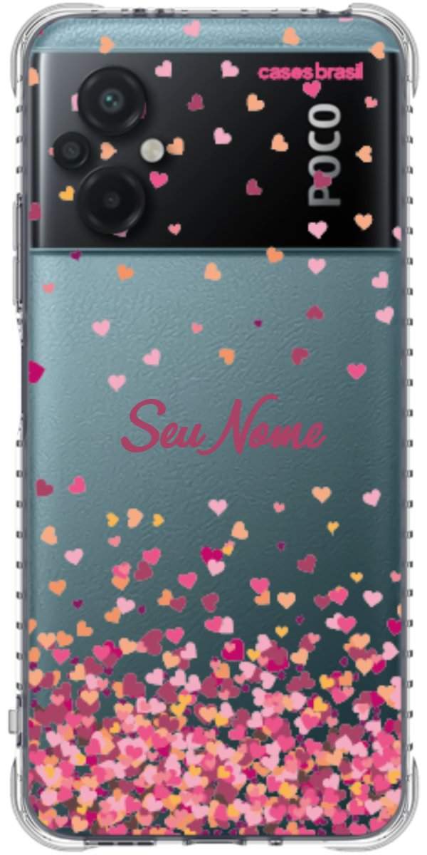 Capinha para Celular Corações Flutuantes