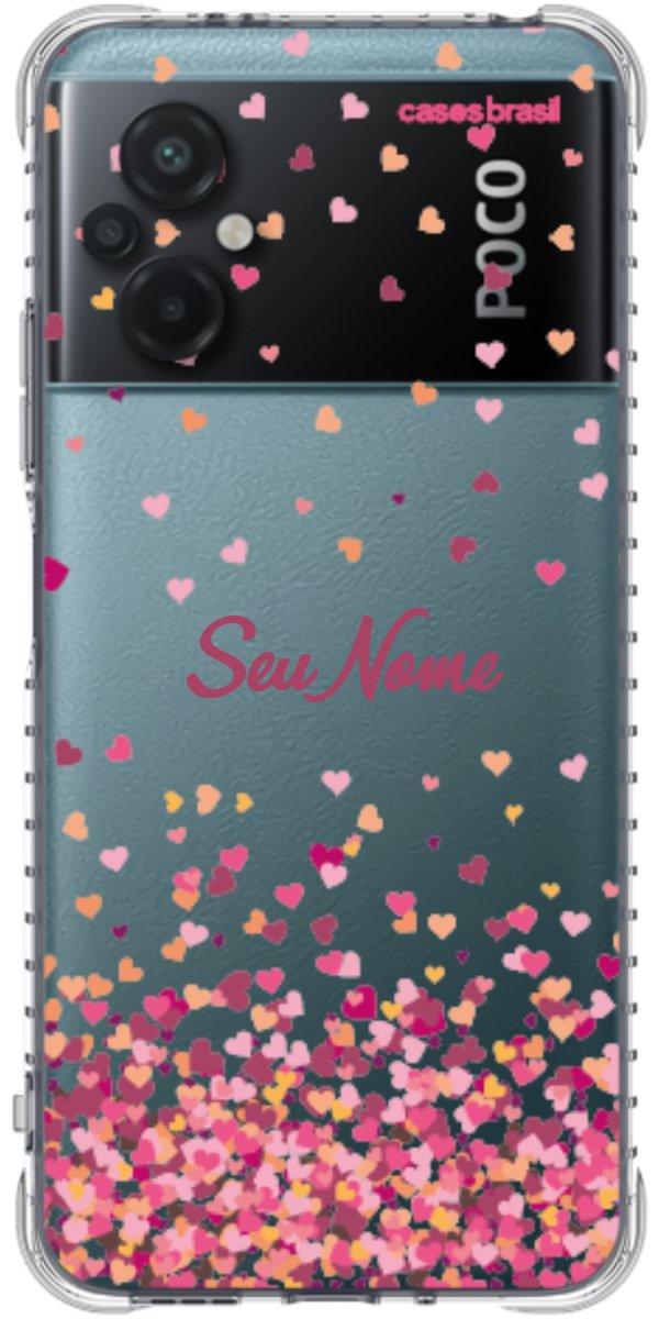 Capinha para Celular Corações Flutuantes