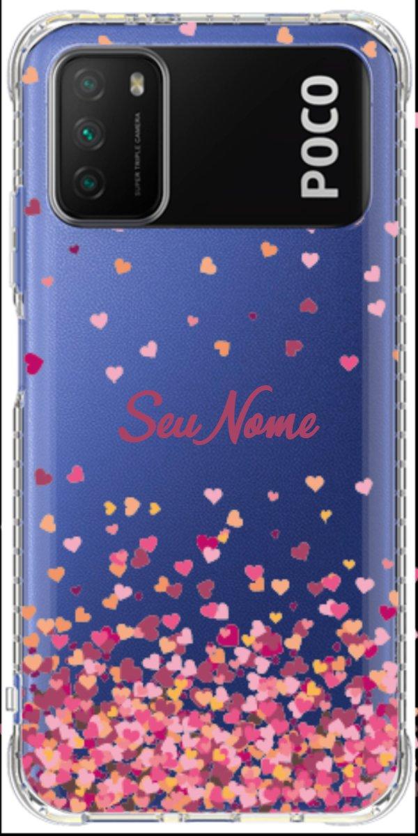 Capinha para Celular Corações Flutuantes