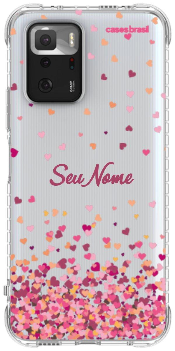 Capinha para Celular Corações Flutuantes