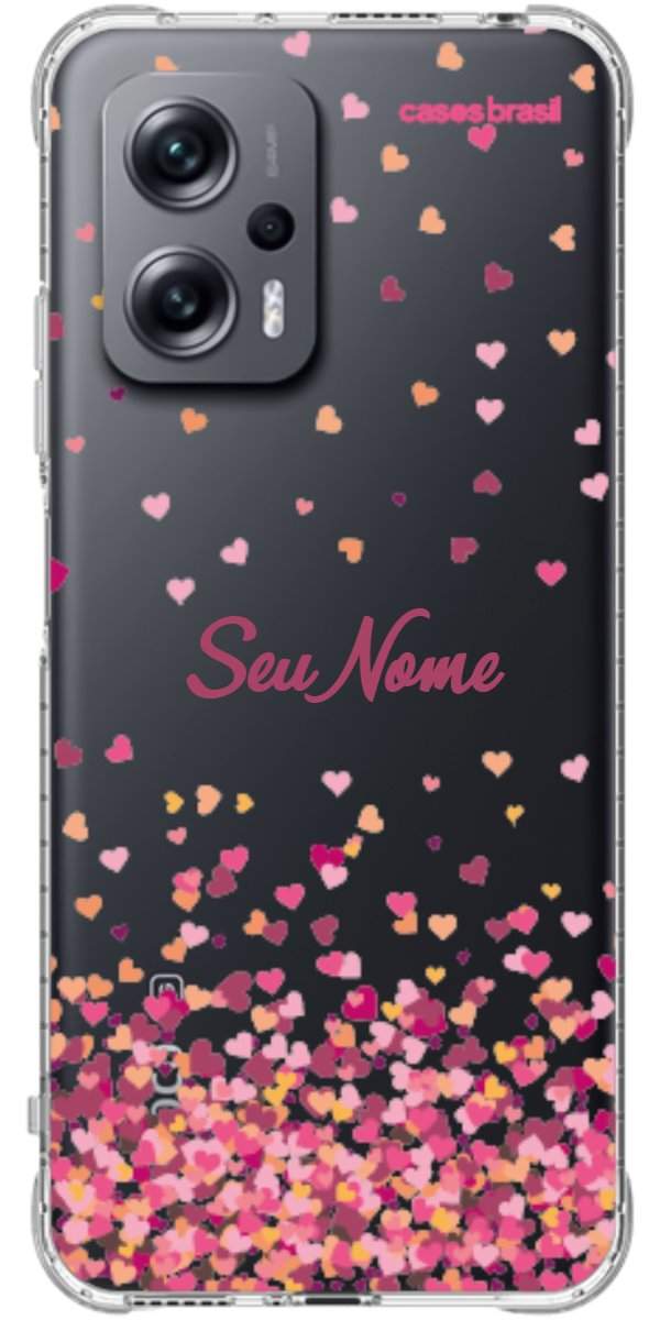 Capinha para Celular Corações Flutuantes