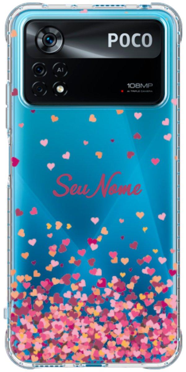 Capinha para Celular Corações Flutuantes