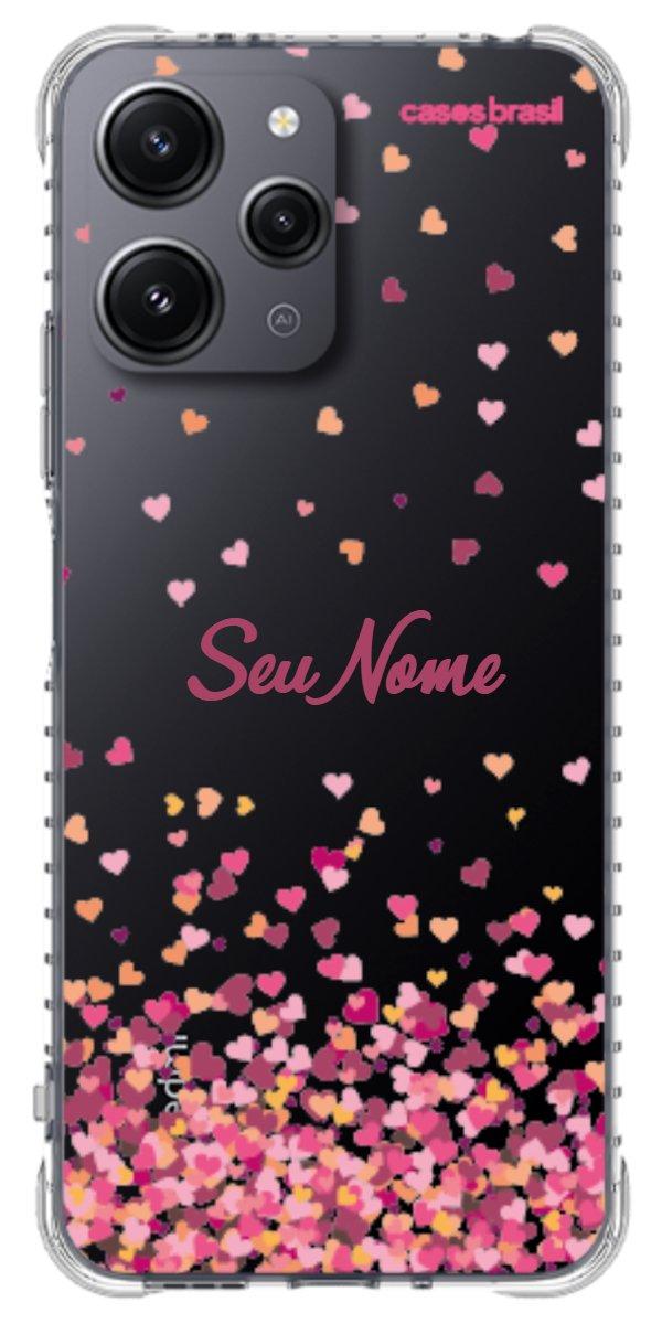 Capinha para Celular Corações Flutuantes