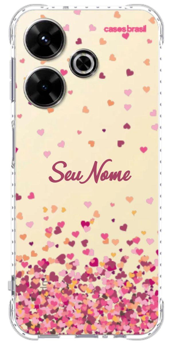 Capinha para Celular Corações Flutuantes