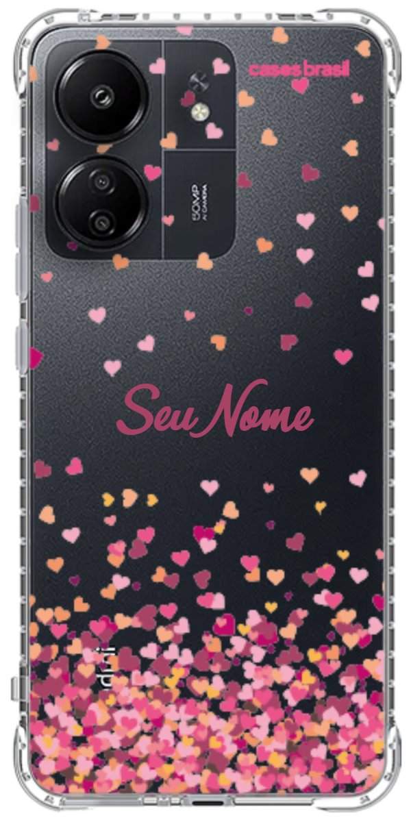 Capinha para Celular Corações Flutuantes