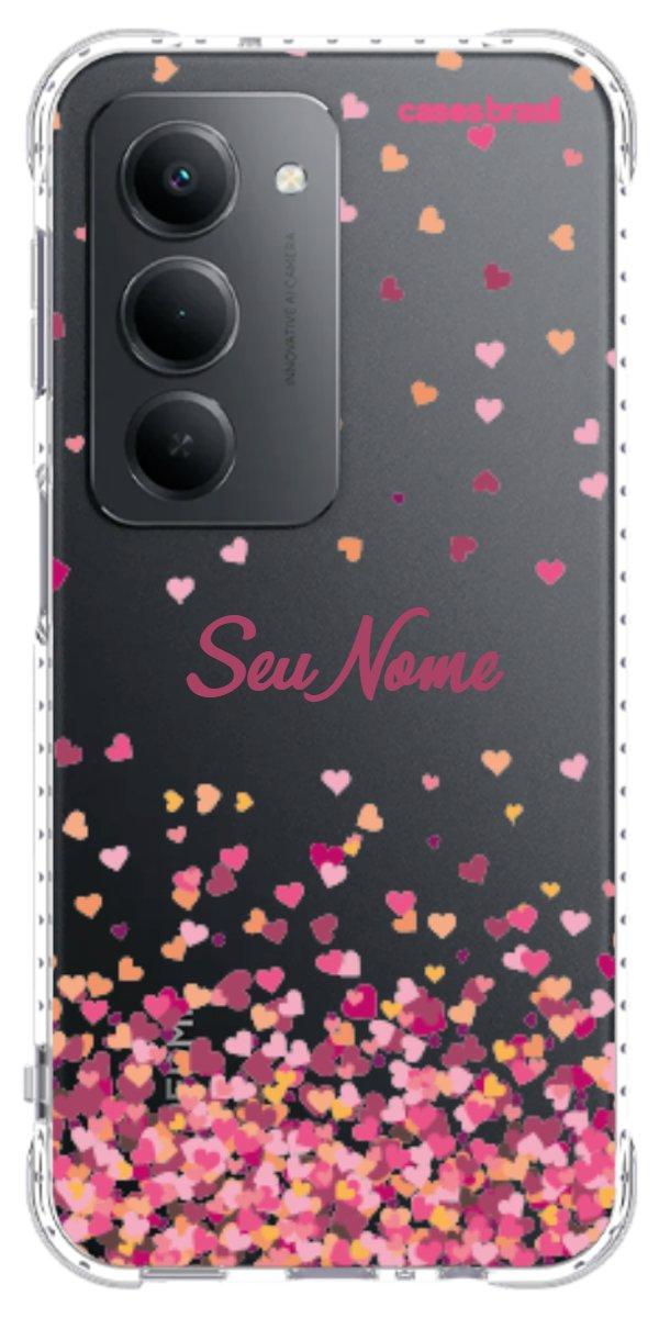 Capinha para Celular Corações Flutuantes