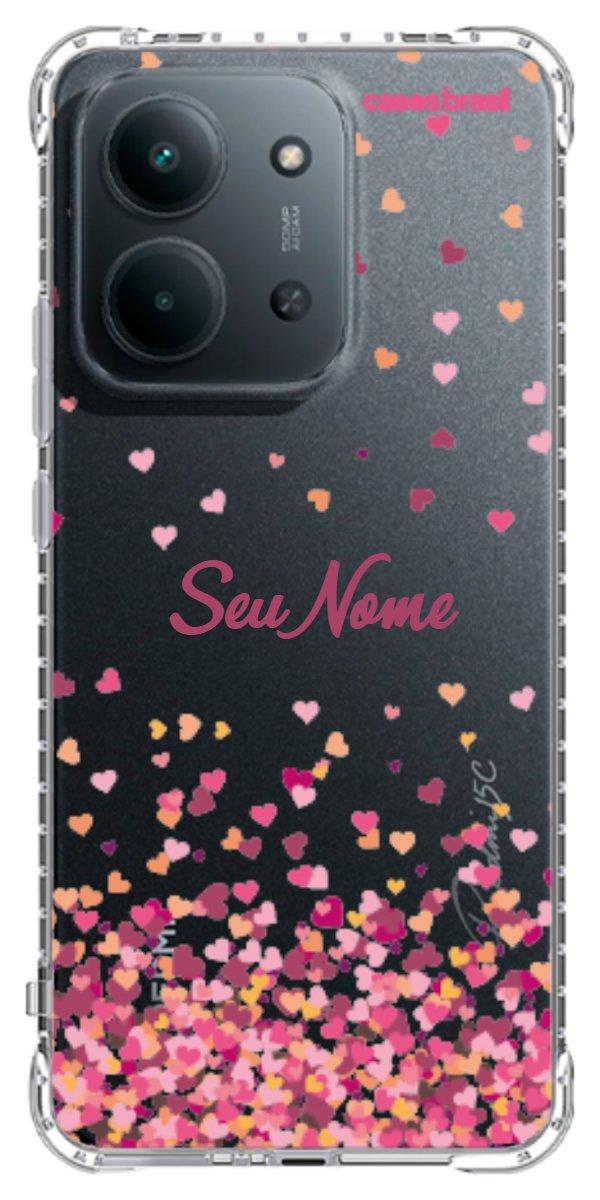 Capinha para Celular Corações Flutuantes