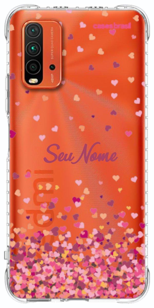 Capinha para Celular Corações Flutuantes