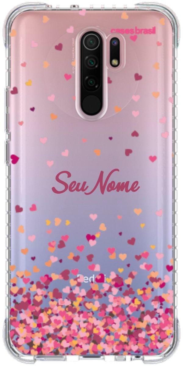 Capinha para Celular Corações Flutuantes