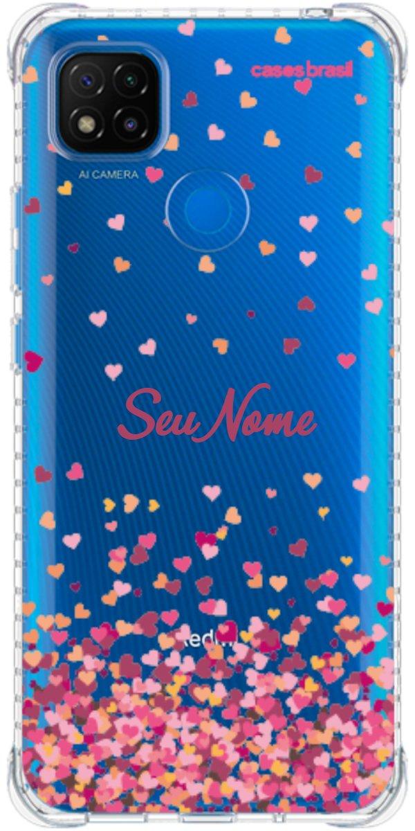 Capinha para Celular Corações Flutuantes