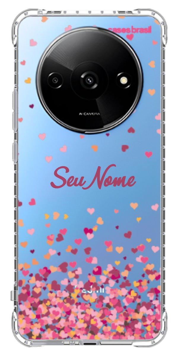 Capinha para Celular Corações Flutuantes