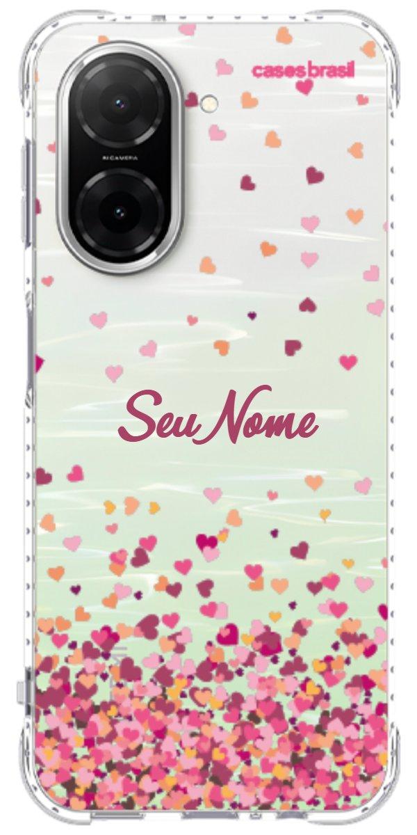 Capinha para Celular Corações Flutuantes