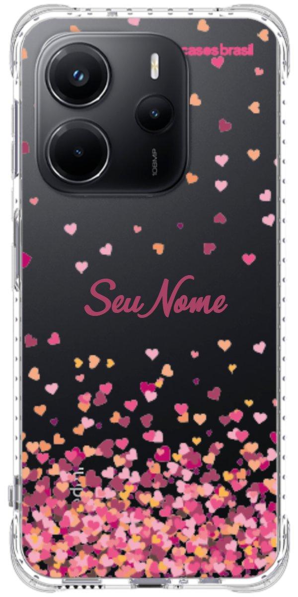 Capinha para Celular Corações Flutuantes