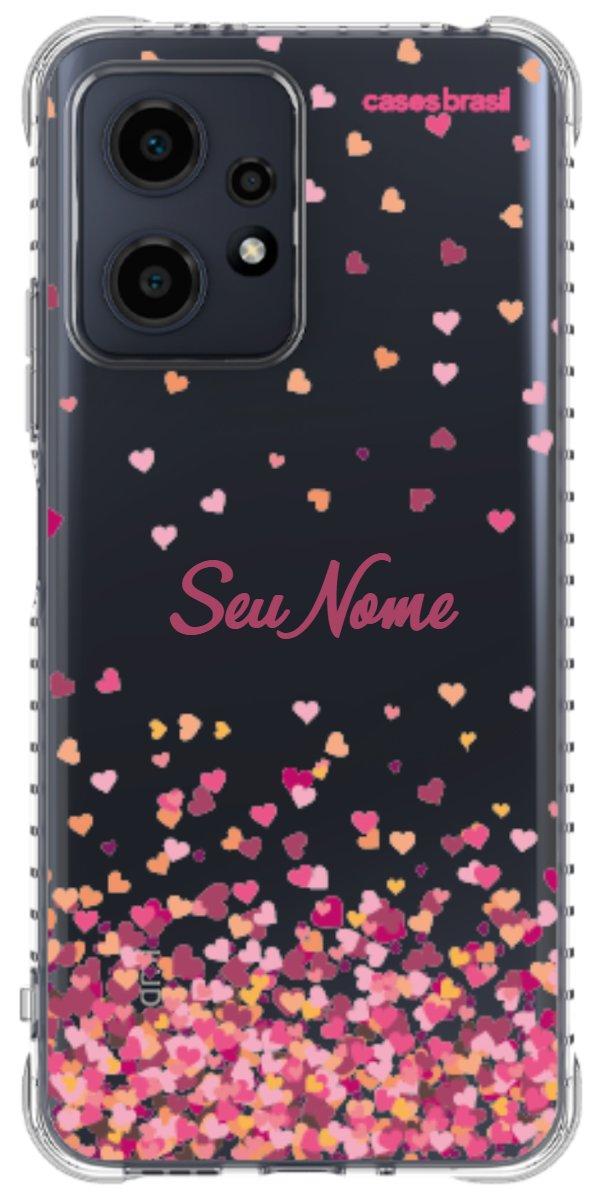 Capinha para Celular Corações Flutuantes