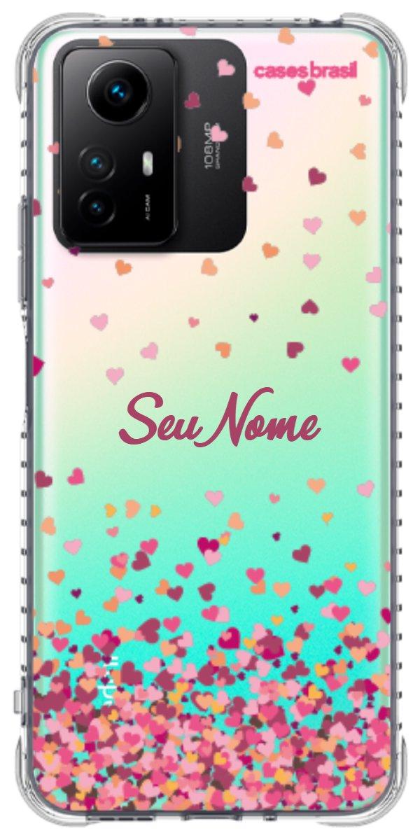 Capinha para Celular Corações Flutuantes