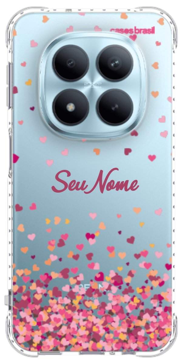 Capinha para Celular Corações Flutuantes