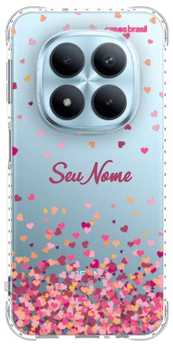 Capinha para Celular Corações Flutuantes