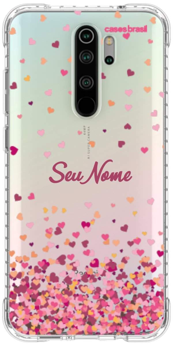 Capinha para Celular Corações Flutuantes
